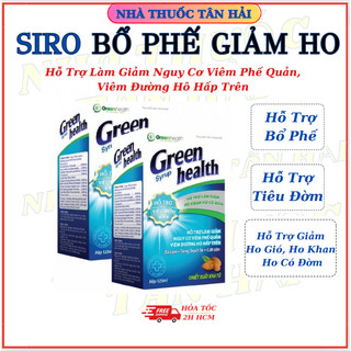 Siro Ho Green Health hỗ trợ bổ phế, giảm ho, long đờm, hộp 125ml