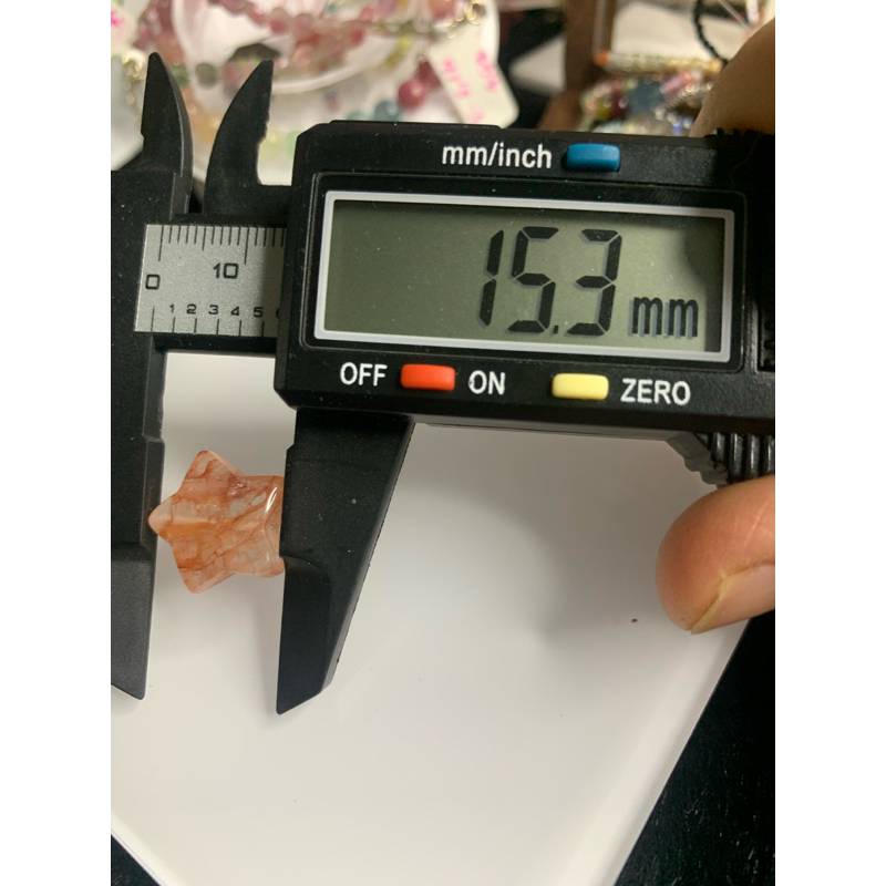 (fire quartz) Charm ngôi sao fire quartz