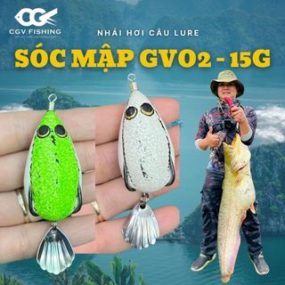  Mồi lure nhái hơi Sóc Mập GV2 4.5CM - 15G Chìm câu lóc sộp nheo trê,...  MUA 5 TẶNG HỘP ĐỰNG MỒI  