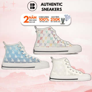 [CHÍNH HÃNG] MLB - Giày Thể thao Cổ Cao MLB HIGH MONOGRAM MESH - unsex nam nữ - MLB NY Authentic