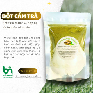 Bột cám gạo trà xanh dưỡng trắng da giảm mụn