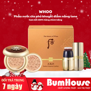 Phấn Nước Tái Sinh Whoo Cheongidan Radiant Essence Cushion SPF50+/PA+++ ( kèm Lõi Thay Thế 15g +15g)