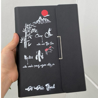 Sổ tay ghi chép bìa da A5 - In tên, logo, hình ảnh theo yêu cầu