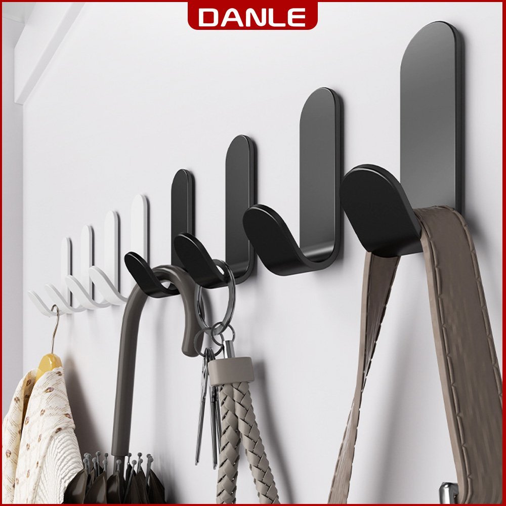 Móc dán tường DANLE chịu lực, nhỏ gọn tiện lợi, Thép Carbon chống gỉ, tặng kèm keo dán siêu chắc để sử dụng ( DL 0122 )