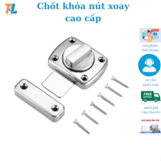 Chốt khoá cửa hợp kim kẽm ,chốt nút vặn thông minh dành cho cửa lớn  ,phòng ngủ ,nhà vẹ sinh .An toàn va tiện dụng