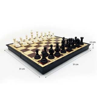 Cờ Vua Quốc Tế Sato - Bàn cờ Lớn Có Nam Châm 31x31cm - Made in Việt Nam