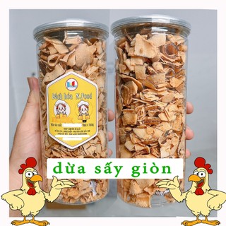 1 Lon Dừa Sấy Bến Tre Giòn Ngon - Dừa Làm Topping - Ăn Vặt