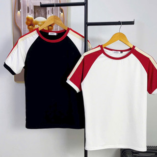 Áo thun nam cổ tròn phối thời trang, chất thun cotton mềm mịn thoáng khí, co giãn 4 chiều,đẹp