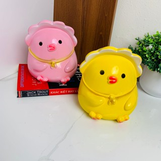 Heo đất tiết kiệm hình Gà Con đội nón siêu xinh cute quà tặng trang trí/Ống tiết kiệm shopTrumheodat