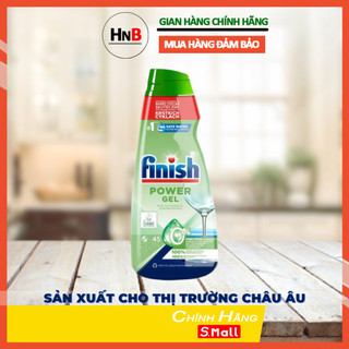 Gel rửa bát Finish Power Eco 0% 900ml - Gel hữu cơ sinh học cho máy rửa chén bát
