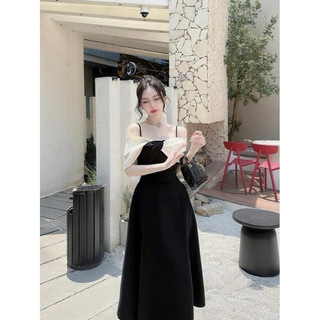 ĐẦM TIỆC BIGSIZE TRỄ VAI PHỐI MÀU