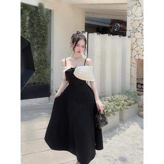 ĐẦM TIỆC BIGSIZE TRỄ VAI PHỐI MÀU