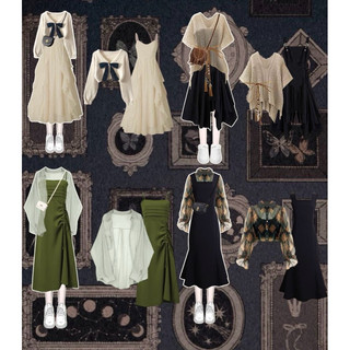 Đầm dây vintage grunge retro boho fairycore chic ootd