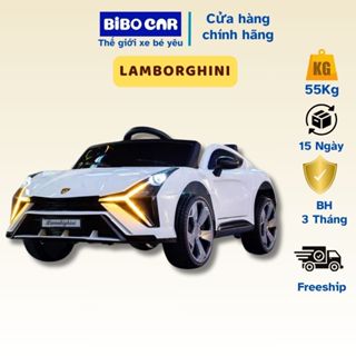 Xe ô tô điện trẻ em LAMBORGHINI 2024 có điều khiển từ xa và tự lái an toàn cho bé tải trọng 55kg xe ô tô điện Bibocar