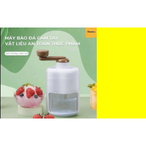 Máy bào đá mini, máy xay đá tuyết quay bằng tay đa năng cho gia đình