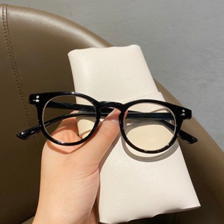 Mắt kính nam nữ KR01 kính mát giả cận gọng tròn thời trang phong cách retro Hàn Quốc