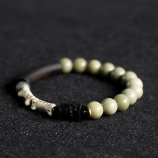 Vòng tay hạt trầm hương, bồ đề tinh nguyệt, gỗ mun, bạc 925, đồng thau, đá Avocado, Obsidian