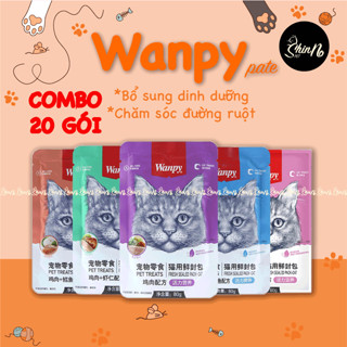 COMBO 20 gói Pate WANPY dạng gói cho Chó Mèo ShinnoPetShop