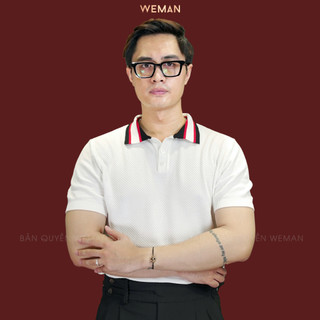 Áo Polo Len Dệt Kim Cổ Sọc Phối Màu  WEMAN - WMA2501