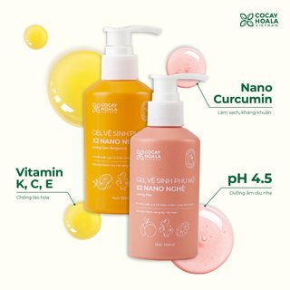 Dung dịch vệ sinh phụ nữ X2 nano nghệ Cỏ cây hoa lá 150ml
