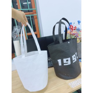 Túi sách vải đựng đồ vải không dệt trơn đa năng nhiều màu sắc