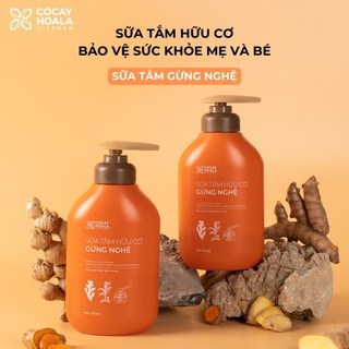 Sữa Tắm Thảo Dược Gừng Nghệ Tránh Gió Chống Cảm Cocayhoala 500ml