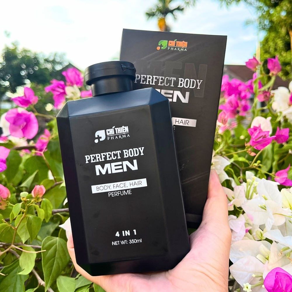 Sữa Tắm Gội Nam 4 in 1 Perfect Body Men Chính Hãng 350ml Hương Nước Hoa Thơm Lâu Tắm Gội Đầu Rửa Mặt Vệ Sinh Vùng Kín
