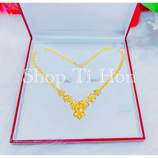 Dây chuyền cưới 5 chỉ khoá S xi vàng 24 mẫu mới về