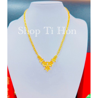 Dây chuyền cưới 3 chỉ khoá chữ S xi vàng 24 mẫu mới về