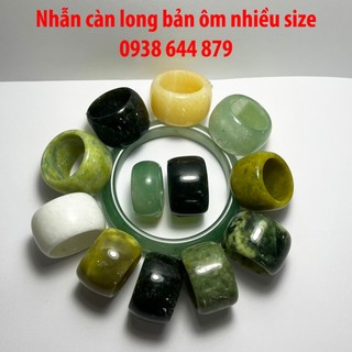 Nhẫn càn long bản ôm ngọc thật của XƯỞNG CHẾ TÁC ĐÁ PHONG THỦY MỸ NGHỆ AN AN