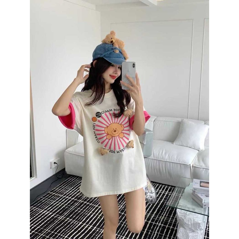 Áo phông 3 gấu kèm sticker 13dmz