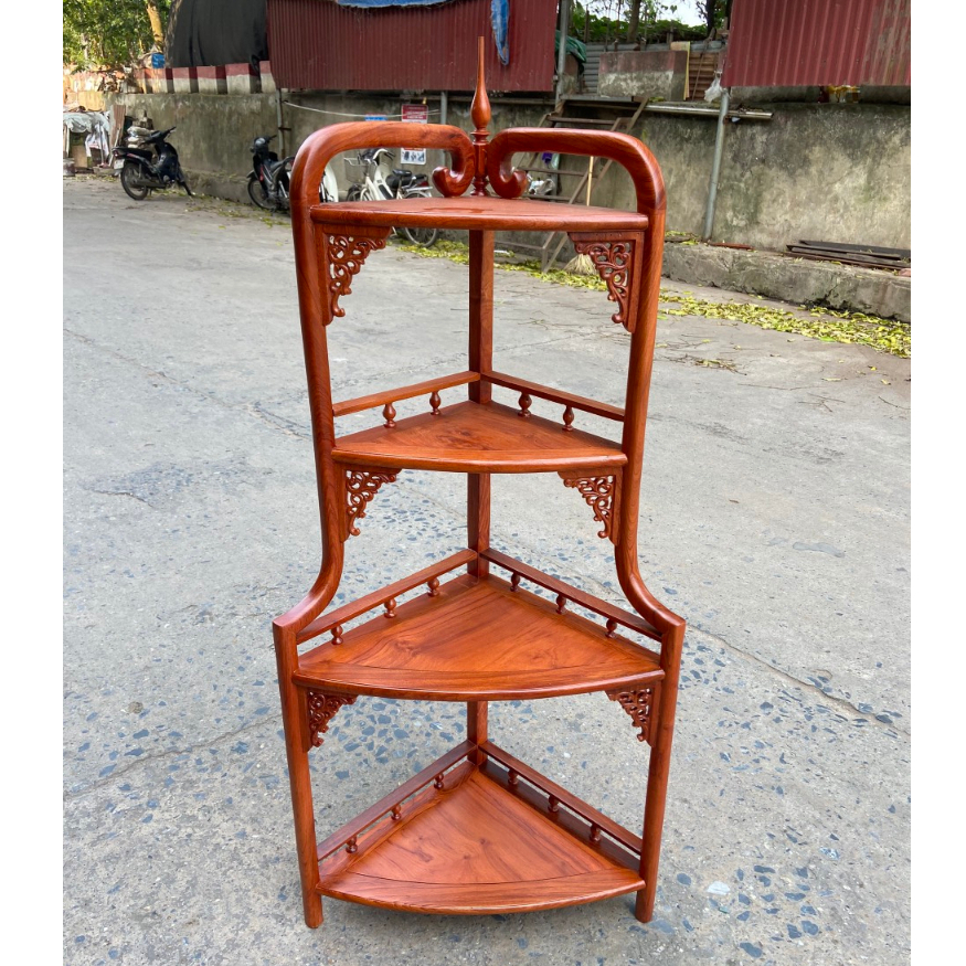 Kệ góc, kệ gỗ tầng kê đồ trang trí nhà cửa gỗ hương