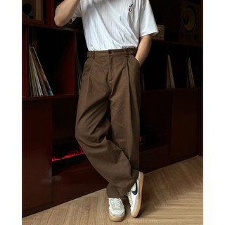 Quần ống rộng hai cạp đai bên hông catan pants