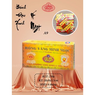 Bánh Đậu Xanh Ít Ngọt Rồng Vàng Minh Ngọc A9 250g - Đặc Sản Hải Dương