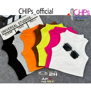 Áo Crotop Sát Nách Cổ Cao 3cm Cho Bé Gái