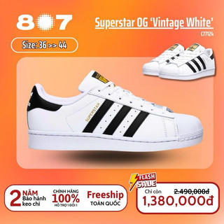 Giày Adidas Superstar Đủ Màu Cho Nam Và Nữ Chuẩn Auth-Bao Check