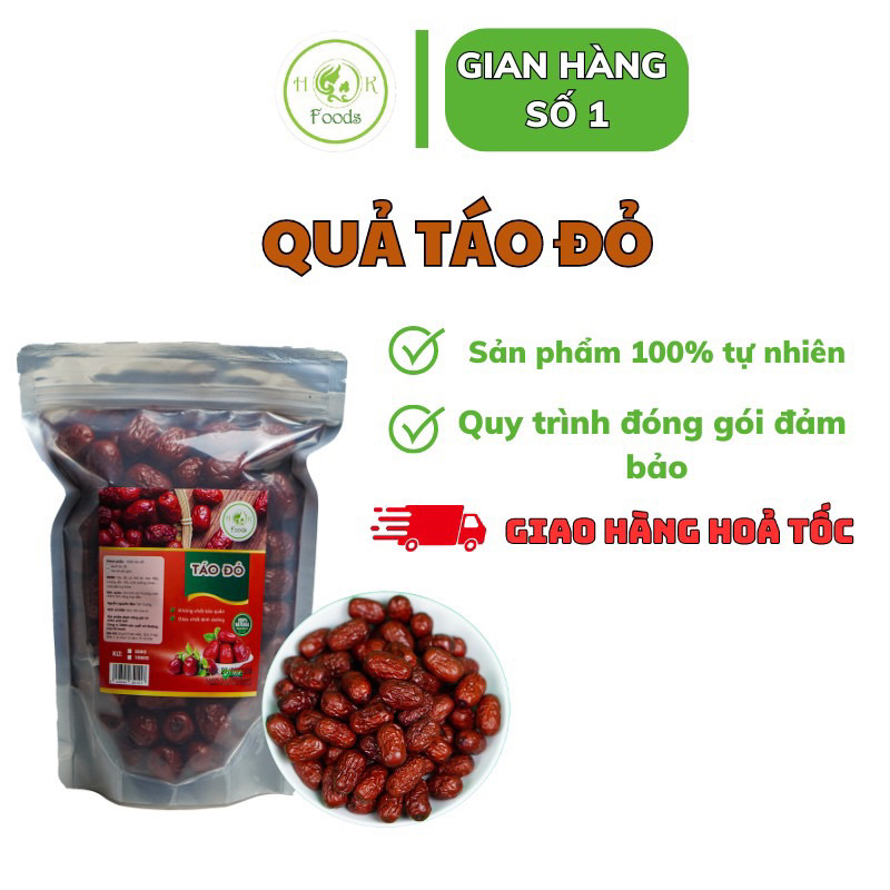 500g Táo đỏ sấy khô