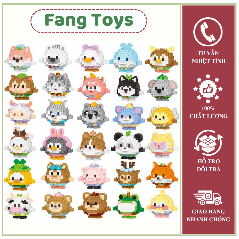 Bộ đồ chơi lắp ráp nhà Lele Brother 30 mẫu BALL PARTY mini mảnh trơn siêu đáng yêu thích hợp làm quà tặng trang trí