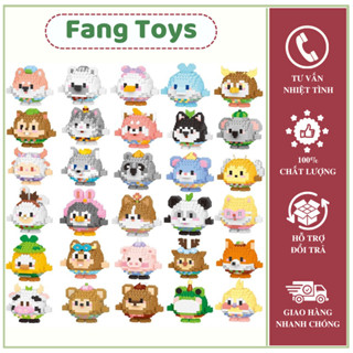 Bộ đồ chơi lắp ráp nhà Lele Brother 30 mẫu BALL PARTY mini mảnh trơn siêu đáng yêu thích hợp làm quà tặng trang trí