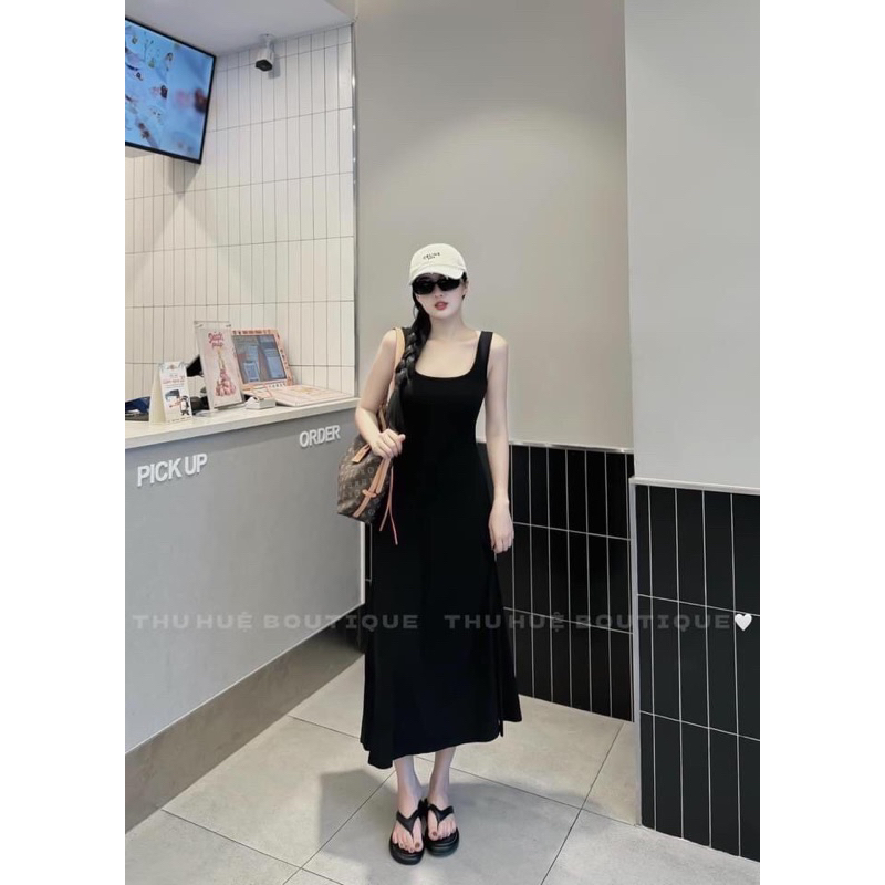 Váy Body 2 Dây Basic Dáng Xoè