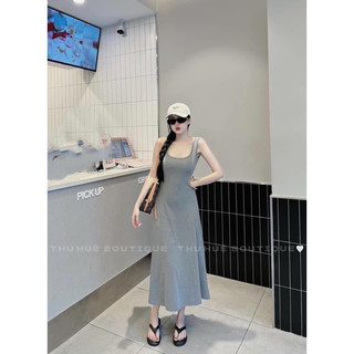 Váy Body 2 Dây Basic Dáng Xoè