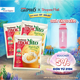 Combo 3 túi Bột Ngũ Cốc Dinh Dưỡng Canxi Nhiều Chất Xơ - MacFito (túi 20 gói x 28g)