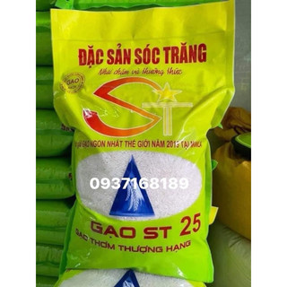 Gạo St25 gãy dẻo mềm thơm cơm bao 5 kí