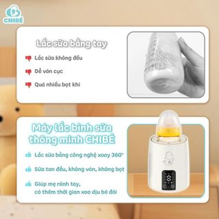 MÁY LẮC VÀ Ủ ẤM BÌNH SỮA CHIBÉ CB040
