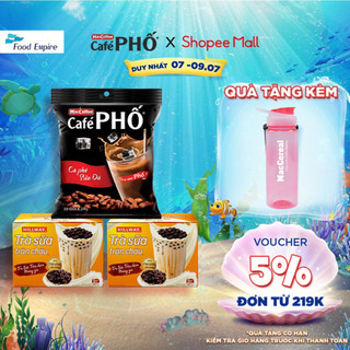 Combo 1 Túi cà phê MacCoffee Phố Sữa Đá & 2 Hộp Trà Sữa Trân Châu Hillway Vị Truyền Thống