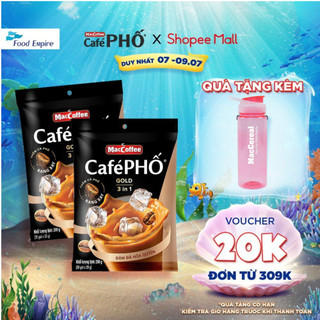Combo 2 Túi Cà phê Phố GOLD Sữa Đá - MacCoffee (túi 30 gói x 29g)
