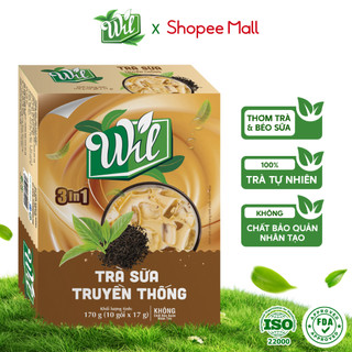 Trà sữa truyền thống Wil trà sữa hòa tan đậm đà hộp 170g