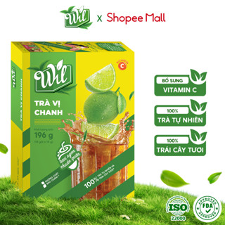 Trà chanh hoà tan Wil bột trà hoa quả trái cây tươi ngon hộp 12 gói