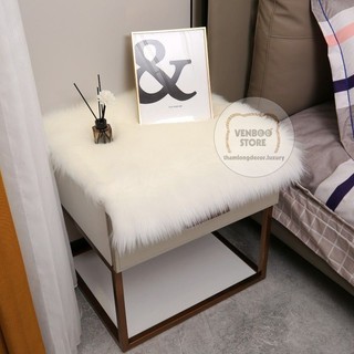 👑 [NHIỀU MÀU] Thảm Lông Decor phòng ngủ chill | Thảm lót tủ kệ sách | Thảm lông trải bàn trang điểm | Thảm trải bàn TLT