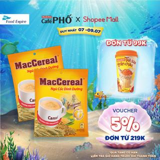 Combo 2 túi Bột Ngũ Cốc Dinh Dưỡng Canxi - Maccereal (túi 20 gói x 28g)